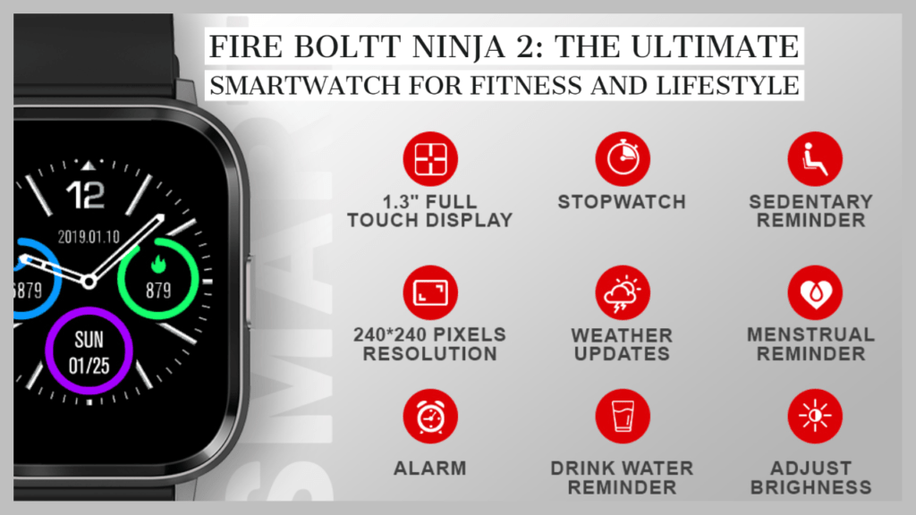 Fire Boltt Ninja 2: The Ultimate Smartwatch for Fitness and Lifestyle